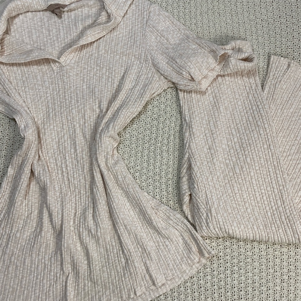 H&M Cream Sweater Set